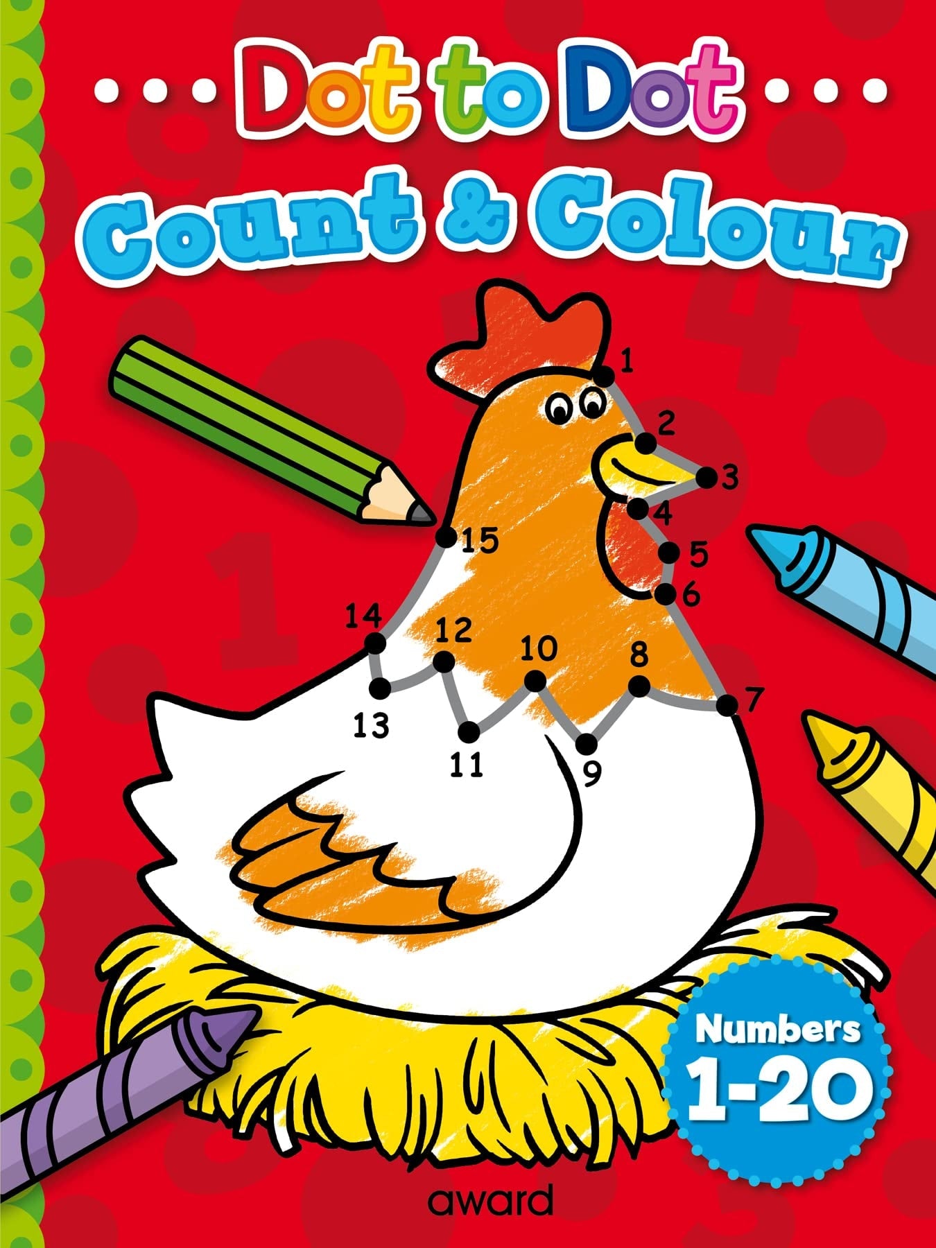 Dot To Dot Count And Colour To 20