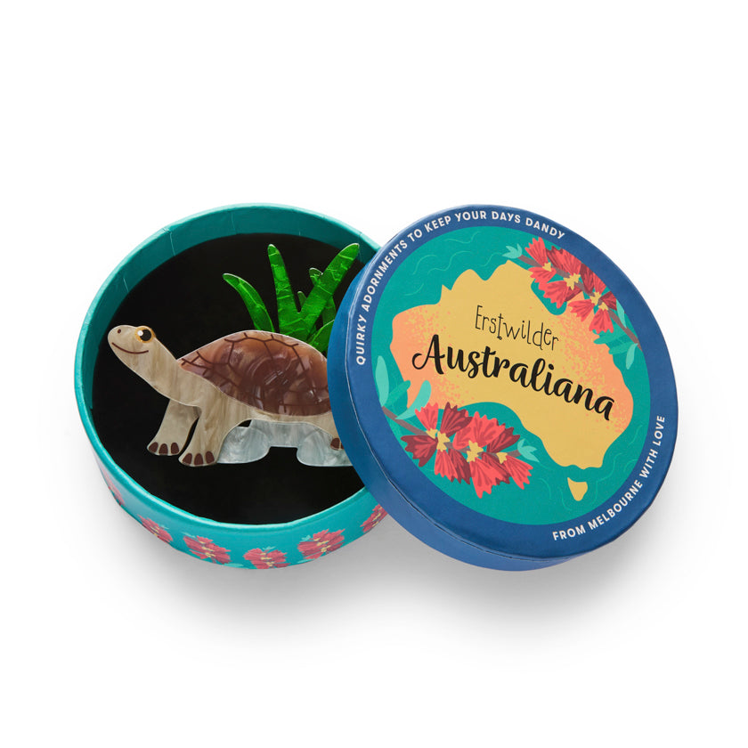 Erstwilder - Brooch Rheo the River Turtle