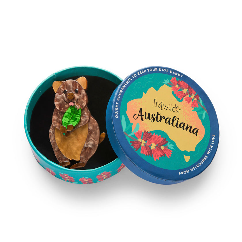 Erstwilder - Brooch Quinn the Quokka