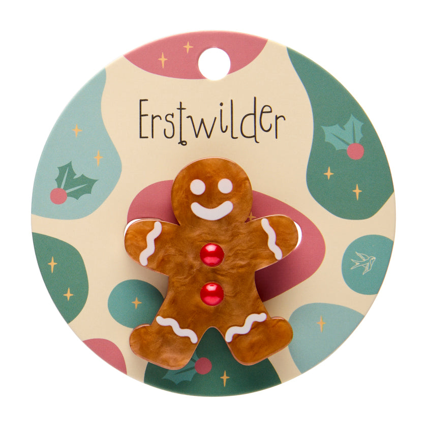 Erstwilder - Brooch Mini Gingerbread Man