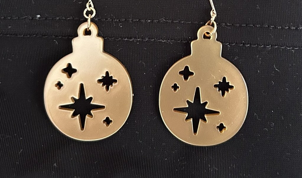 Erstwilder - Drop Earrings Round Bauble Gold