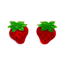 Load image into Gallery viewer, Erstwilder - Stud Earrings Darling Strawberry
