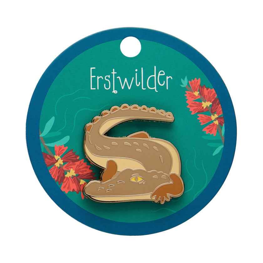 Erstwilder - Enamel Pin Crikey the Saltwater Crocodile