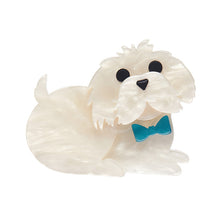 Load image into Gallery viewer, Erstwilder - Brooch Mini Marc the Maltese
