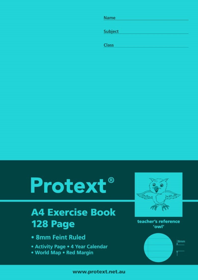 Protext A4 Exercise Book 128 pages