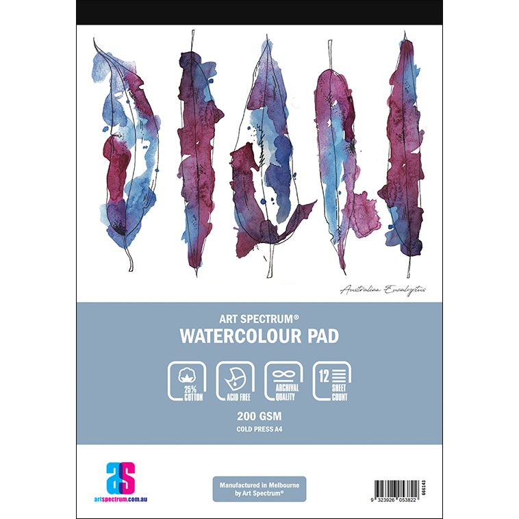 A4 Watercolour Pad 200gsm 12 Sheets Art Spectrum