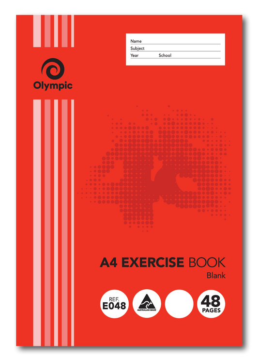 A4 Exercise Book Unruled 48 page