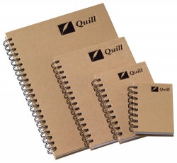 A5 NOTEBOOK QUILL NATURAL RANGE SPIRAL 160PG