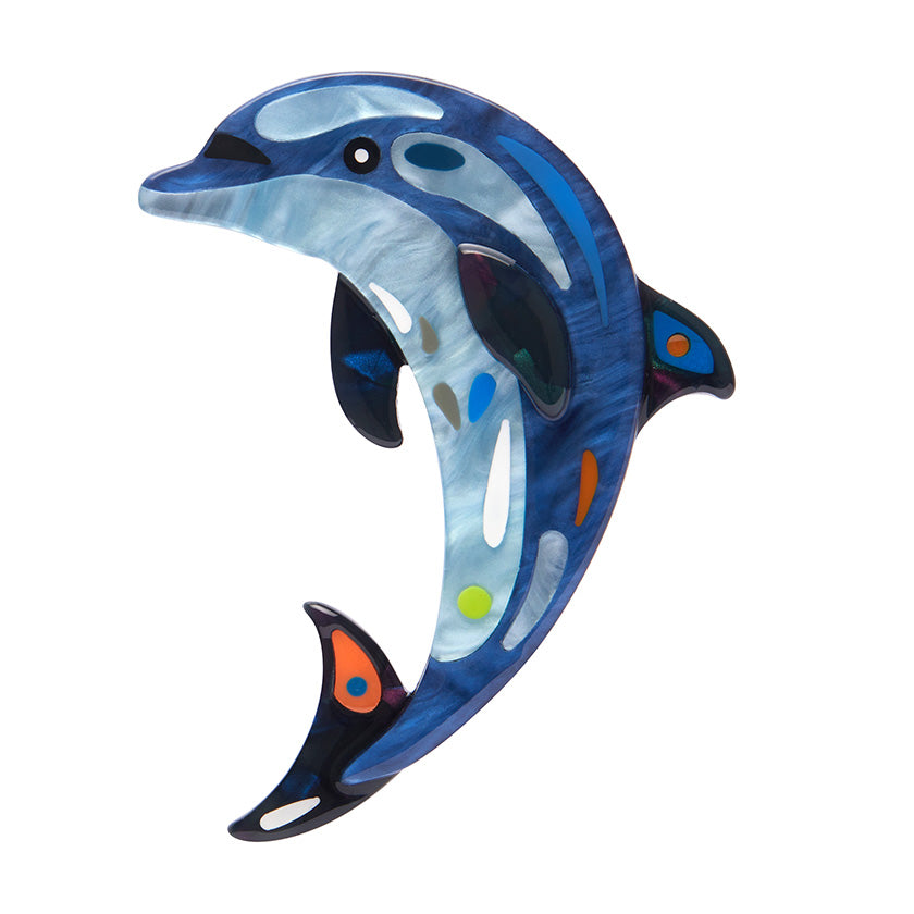 Erstwilder - Brooch Boastful Bottlenose Dolphin