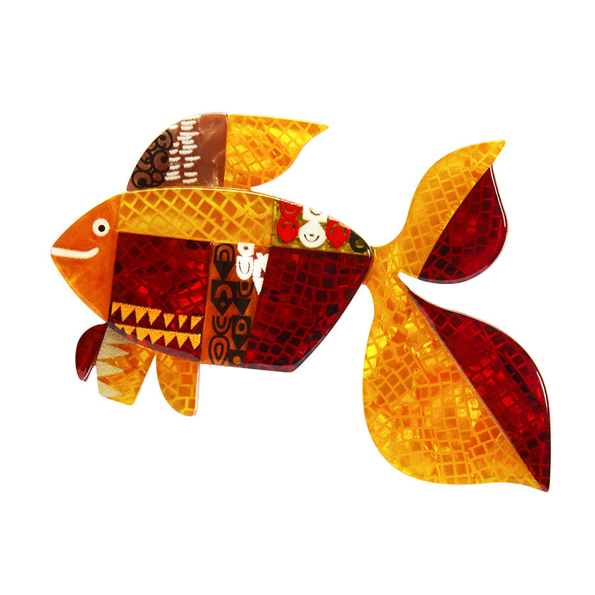 Erstwilder - Brooch A Goldfish Named Silence