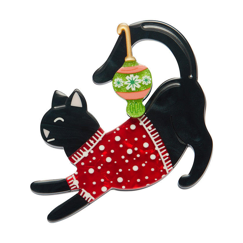 Erstwilder - Brooch Feline Festive