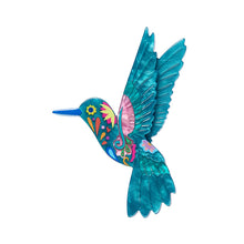 Load image into Gallery viewer, Erstwilder - Brooch Frida&#39;s Hummingbird
