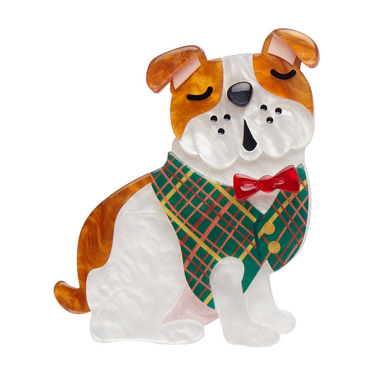 Erstwilder - Brooch Barney the British Bulldog