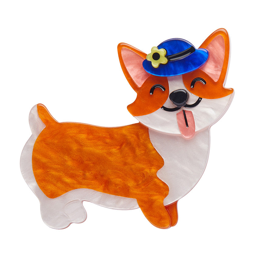 Erstwilder - Brooch Susan the Corgi