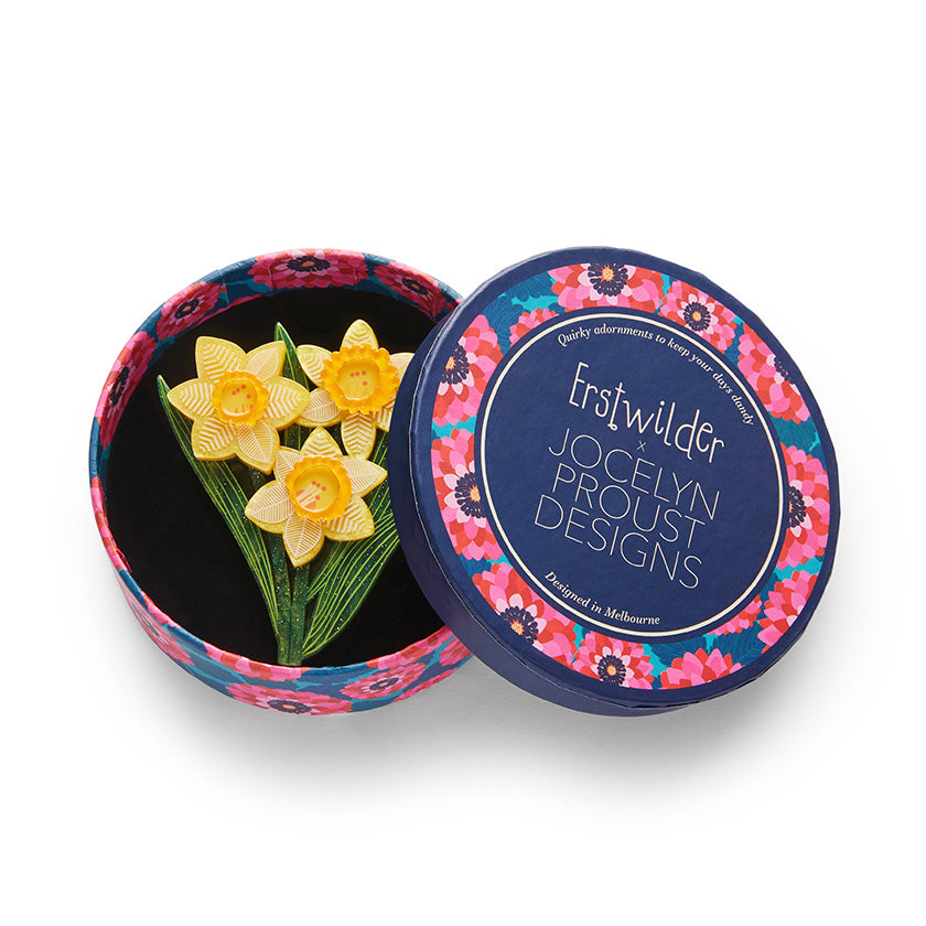 Erstwilder - Brooch Delightful Daffodils