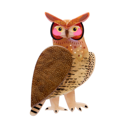 Erstwilder - Brooch The Grand Great Horned Owl