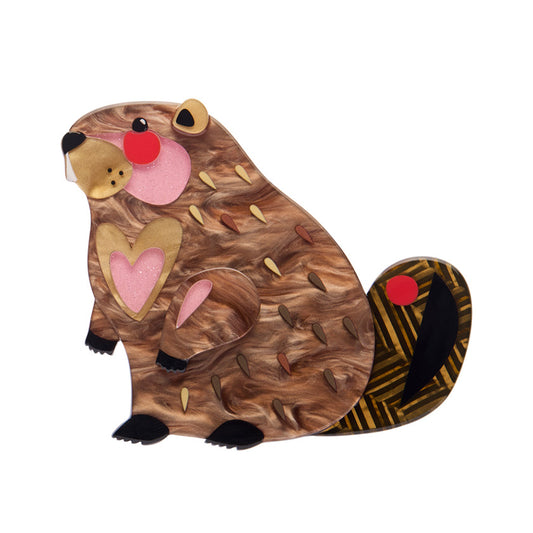 Erstwilder - Brooch The Busy Beaver