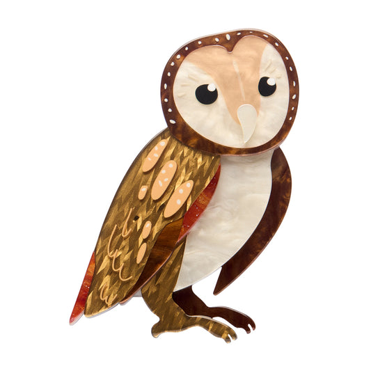 Erstwilder - Brooch Maisie the Masked Owl