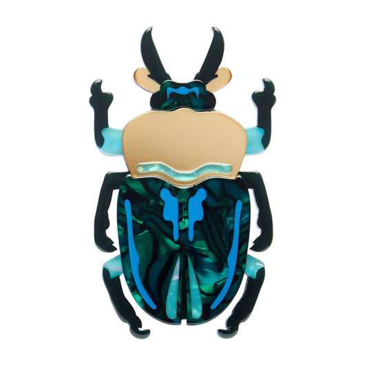 Erstwilder - Brooch Ruby the Rainbow Stag Beetle