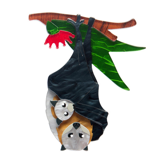 Erstwilder - Brooch Frankie & Finn Flying Foxes