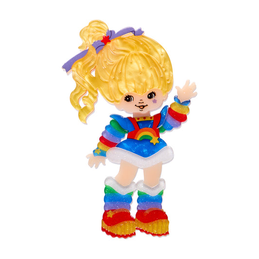 Erstwilder - Brooch Rainbow Brite Says Hello