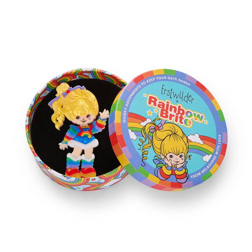 Erstwilder - Brooch Rainbow Brite Says Hello
