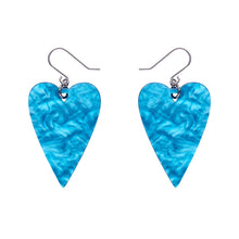 Load image into Gallery viewer, Erstwilder - Drop Earrings From The Heart Essential Blue
