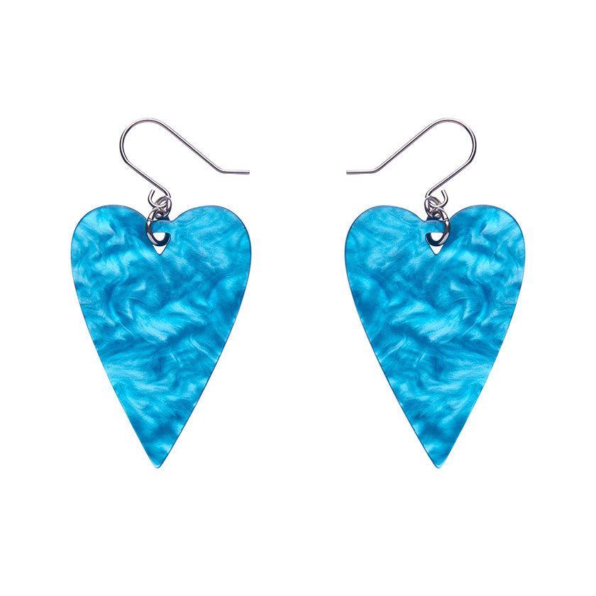 Erstwilder - Drop Earrings From The Heart Essential Blue