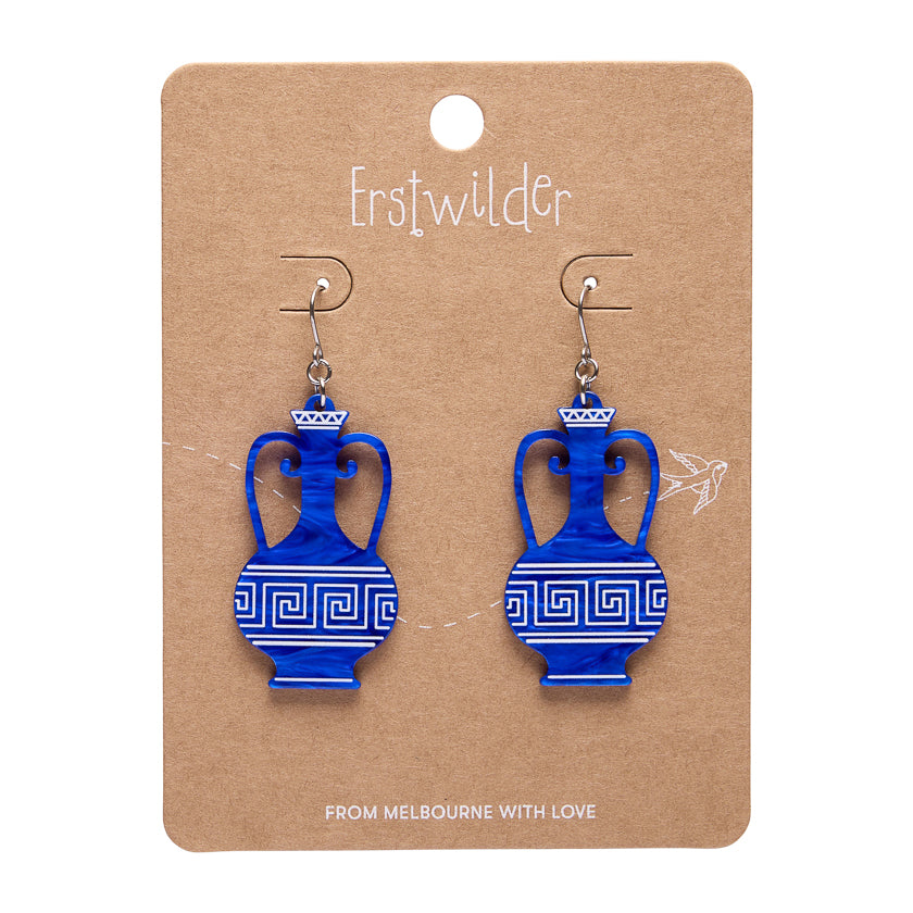Erstwilder - Drop Earrings Amphora Blue