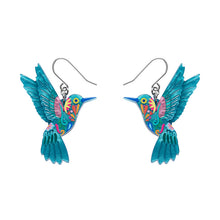 Load image into Gallery viewer, Erstwilder - Drop Earrings Frida&#39;s Hummingbird
