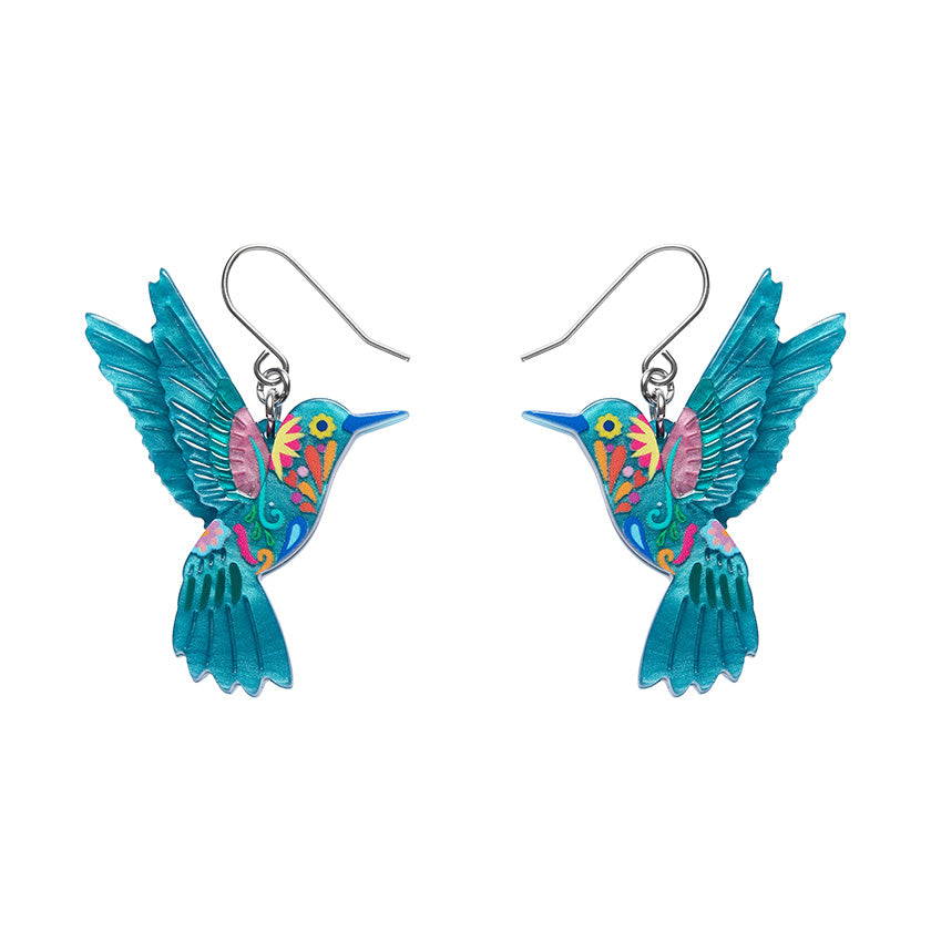 Erstwilder - Drop Earrings Frida's Hummingbird