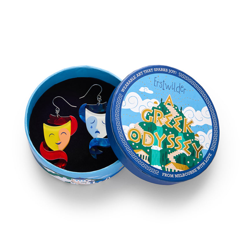 Erstwilder - Drop Earrings Comedy and Tragedy