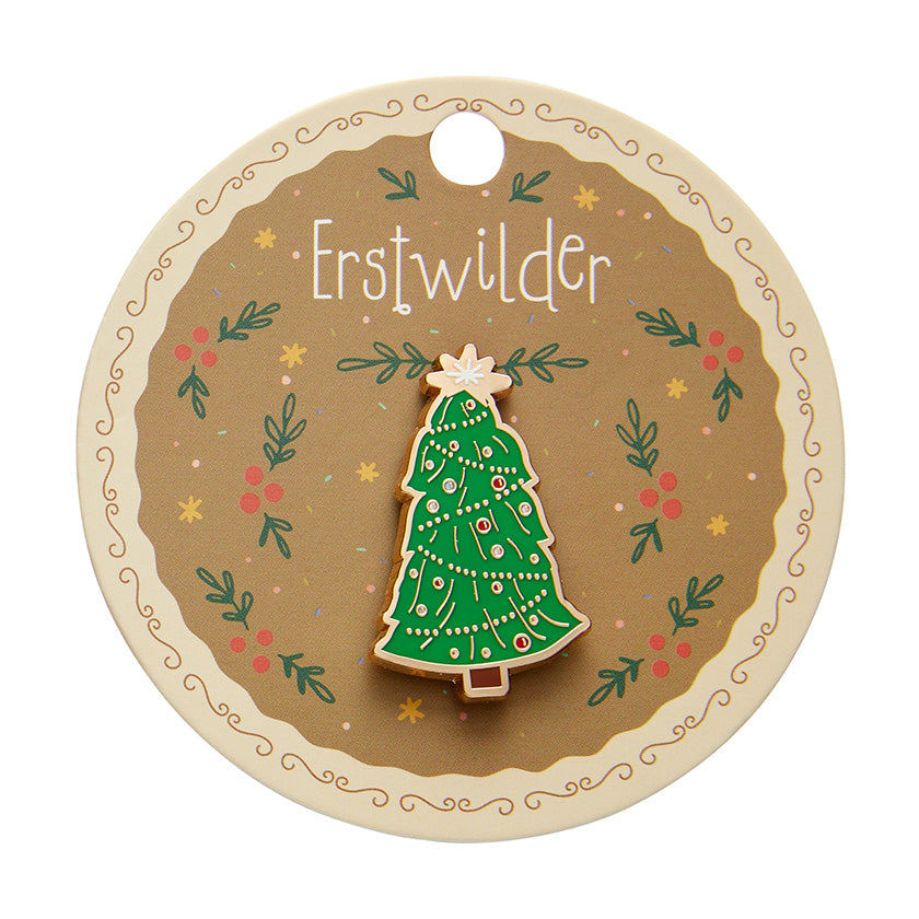 Erstwilder - Enamel Pin Topped with Tinsel