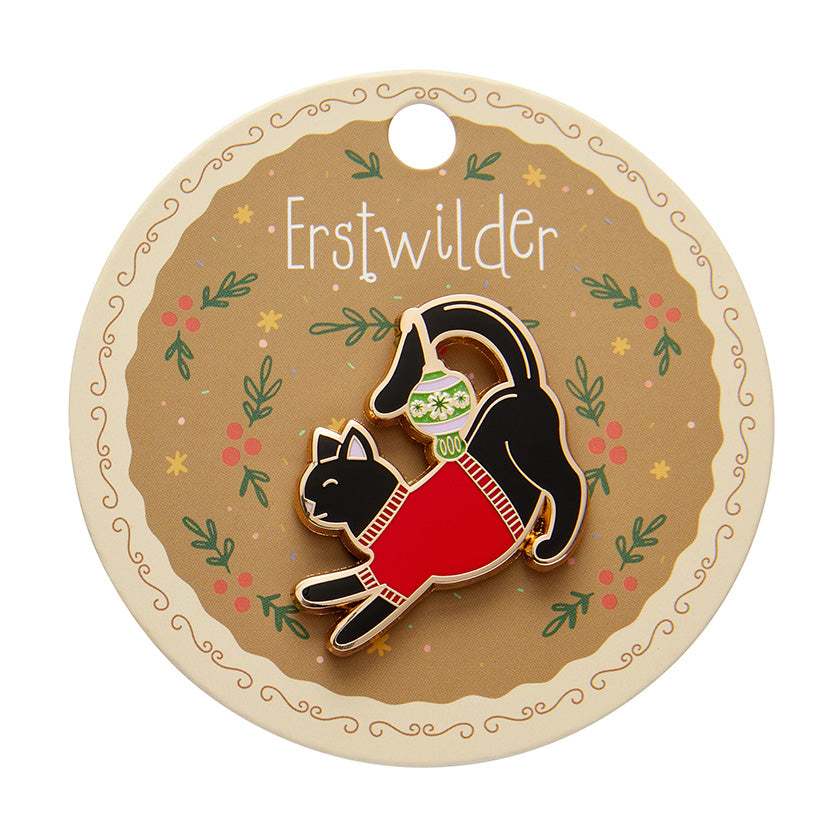 Erstwilder - Enamel Pin Feline Festive