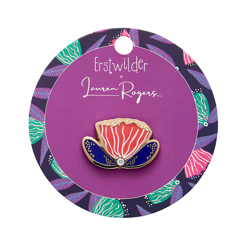 Erstwilder - Enamel Pin Fervent Feather Flower