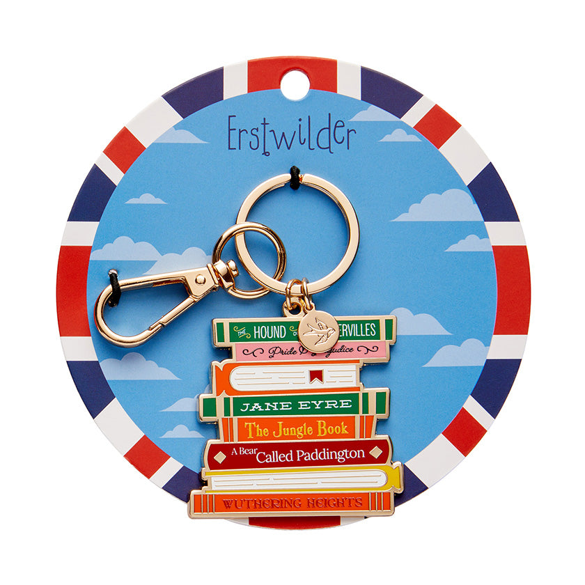 Erstwilder - Enamel Key Ring Literary Gems