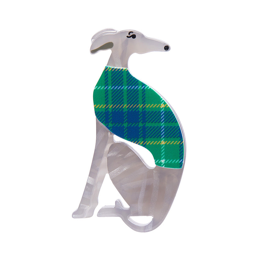 Erstwilder - Brooch Mini Garrison the Greyhound