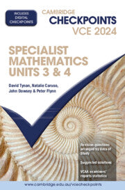 Specialist Maths Units 3 & 4 Checkpoints (print + digital) 2024