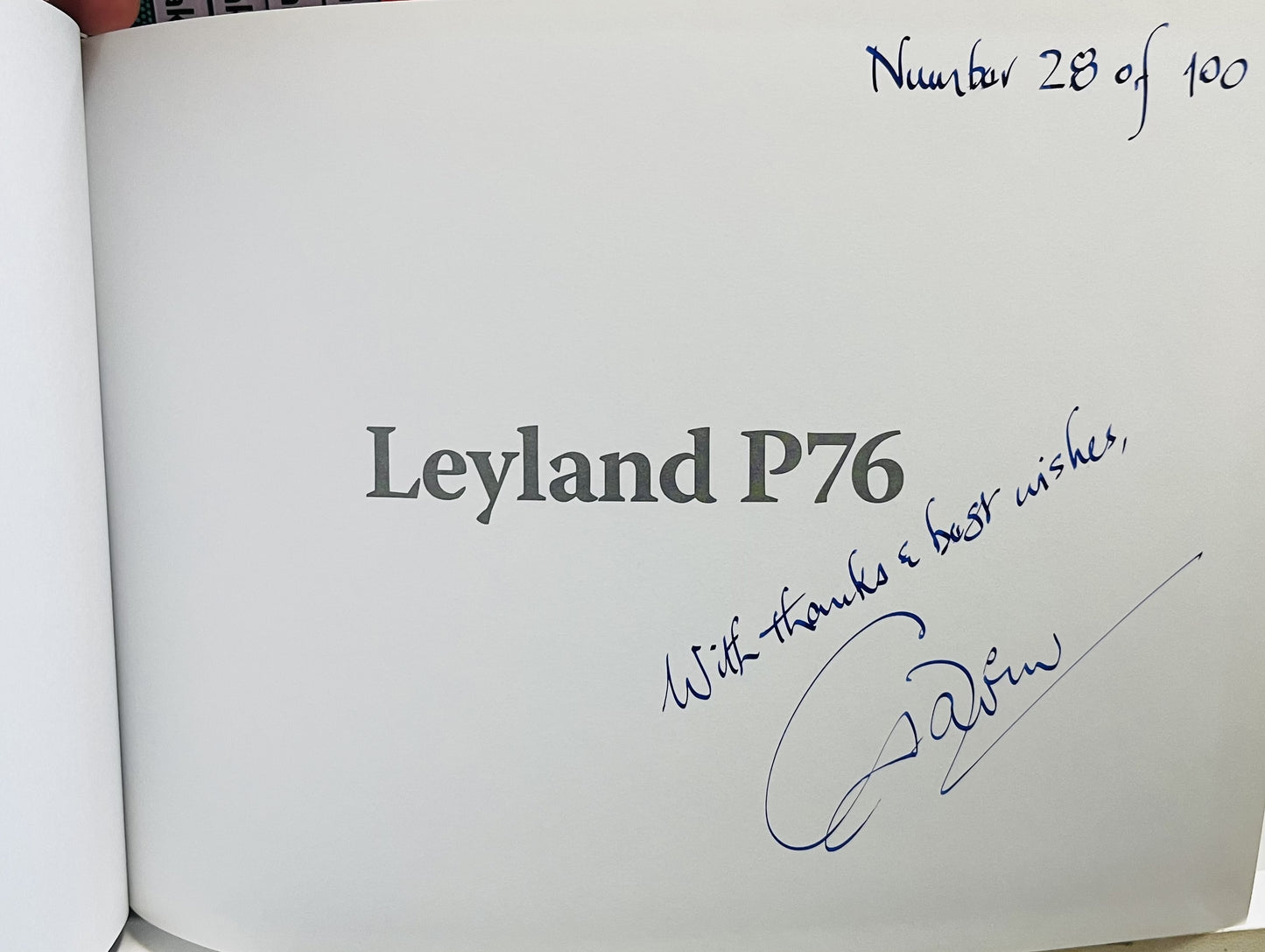 Leyland P76 Anything But Average Limited Edition *SIGNED* No 28 of 100