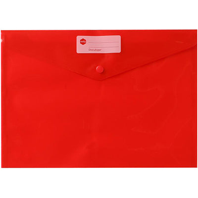 Plastic Document Wallet (Red)